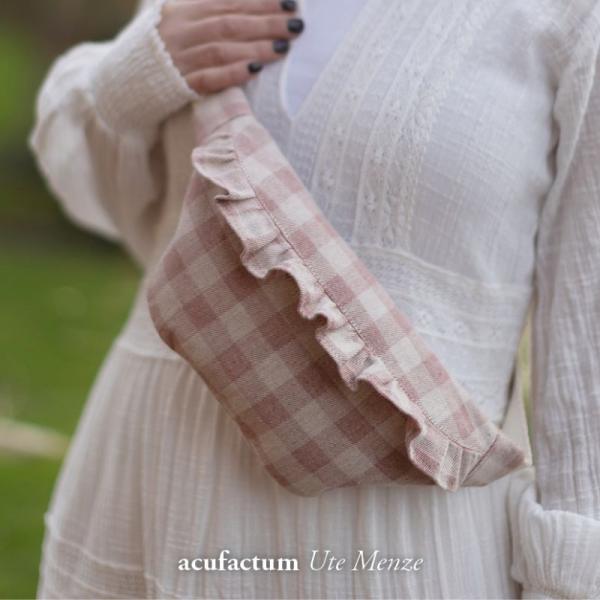 acufactum  - Baumwoll Webstoff - Karo Rosa